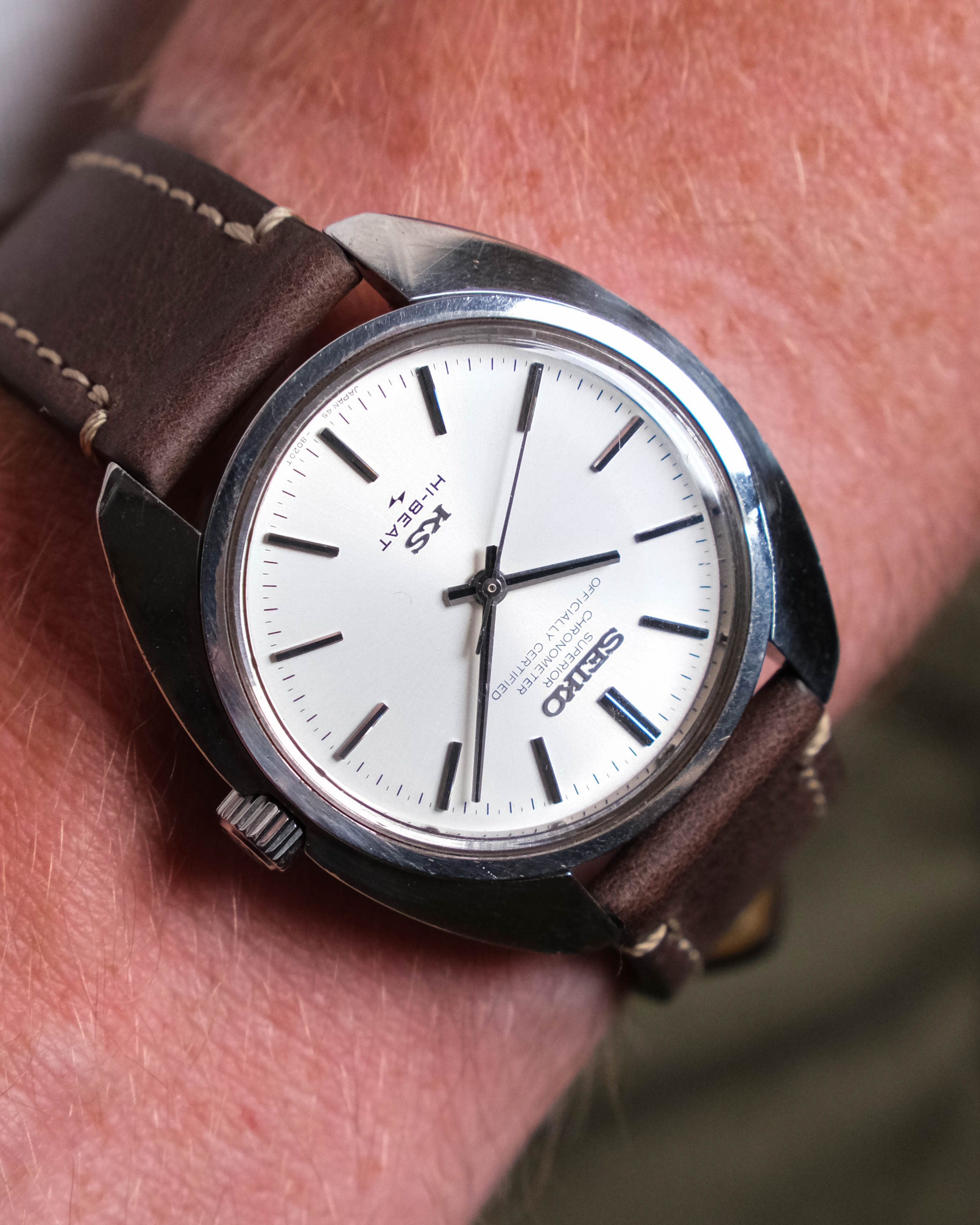 ○ SEIKO KS HI-BEAT キングセイコー ハイビート 4502-7010 手巻き 3針 