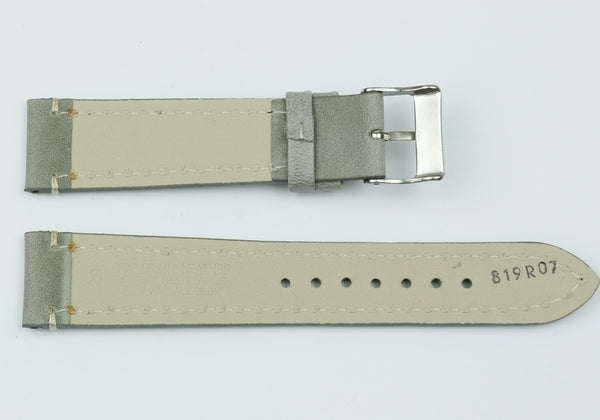 calf leather - double stitch - Grey