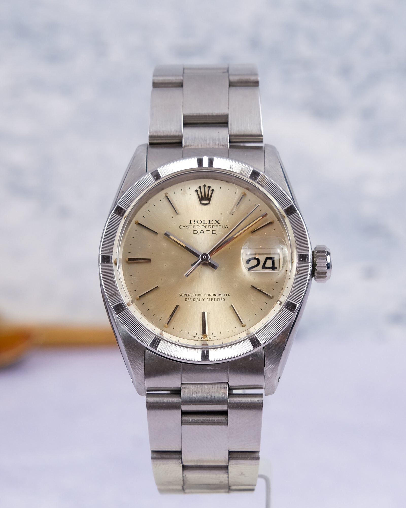 純正　ROLEX Ref 1501 ミドルケースほか Rolex Date 1501 Vintage Men Stainless Steel Watch Brown