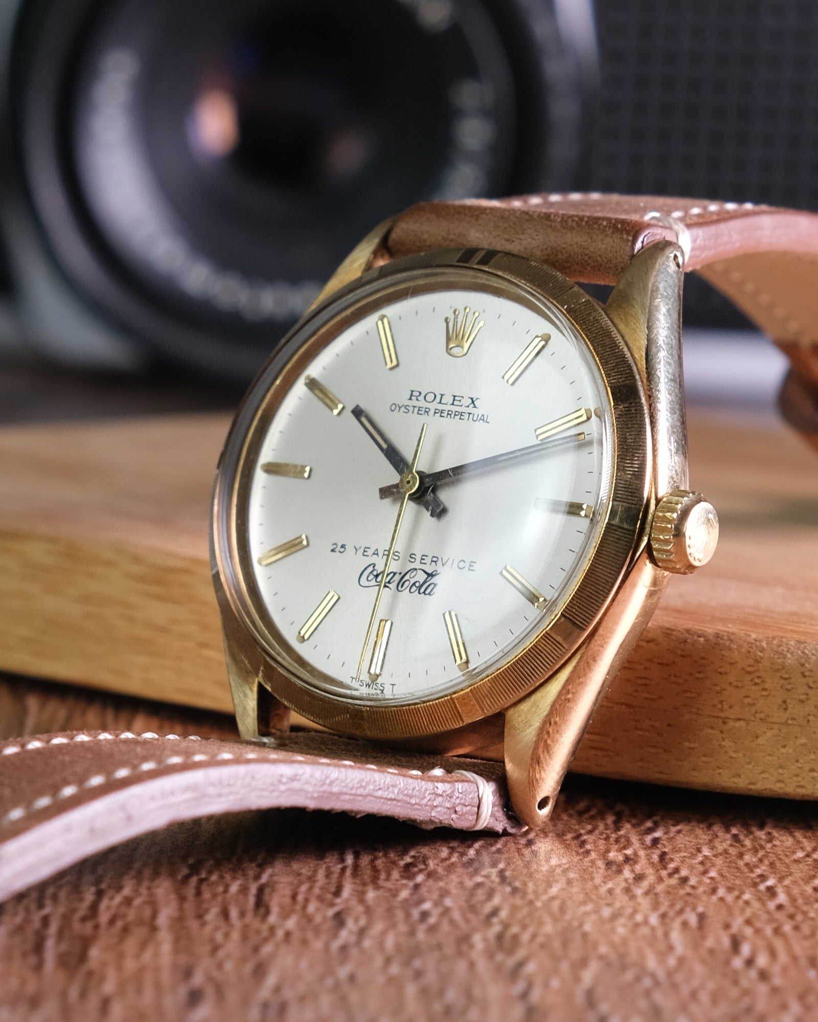 Rolex 1007 18kt gold With super rare Coca cola dial From