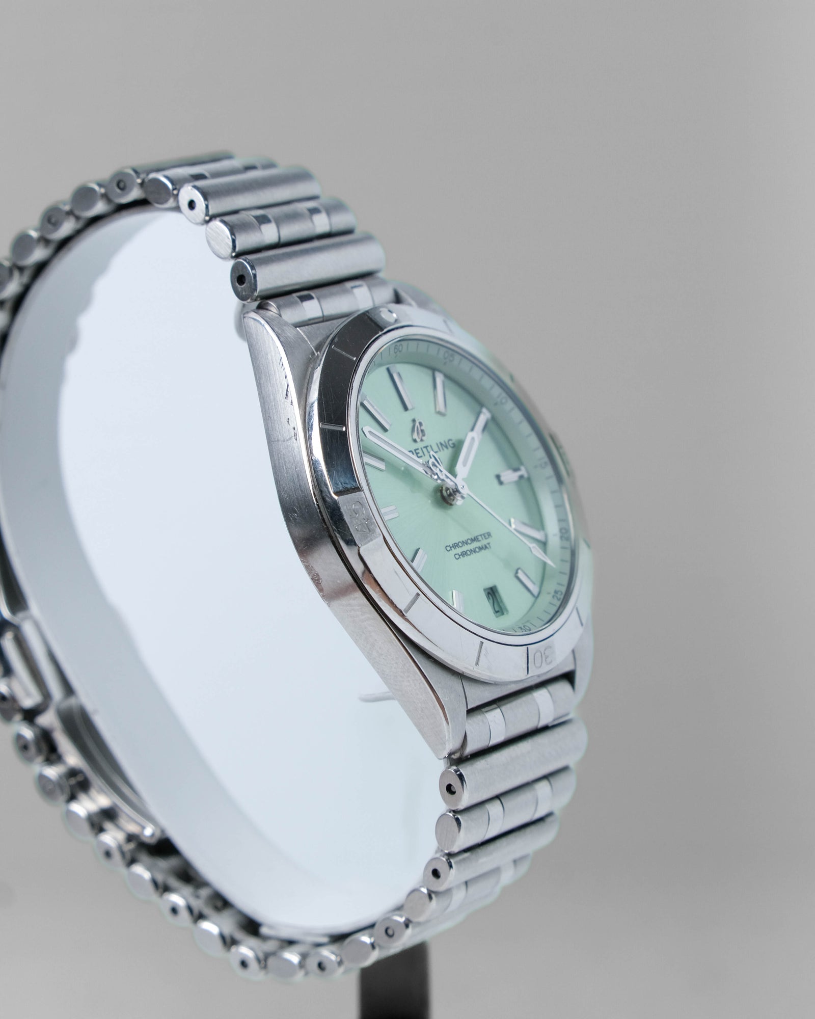 Breitling chronomat A10380 mint green full set – Perpetual Watch