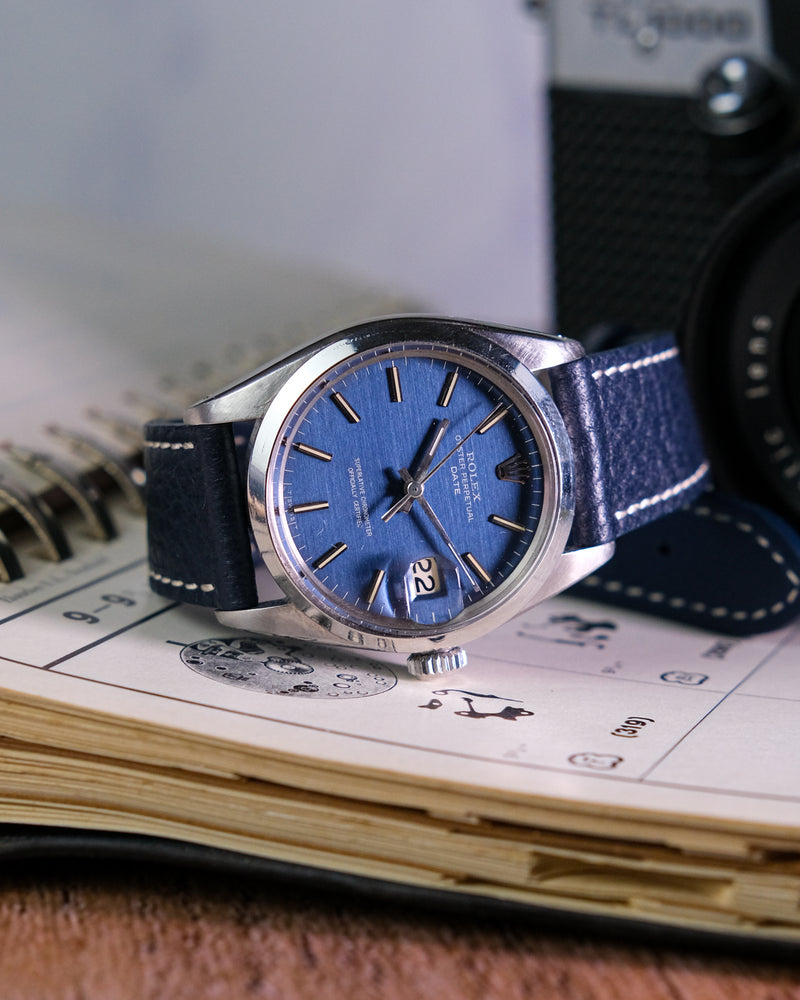 Rolex Date reference 1500 Shantung Blue 1967