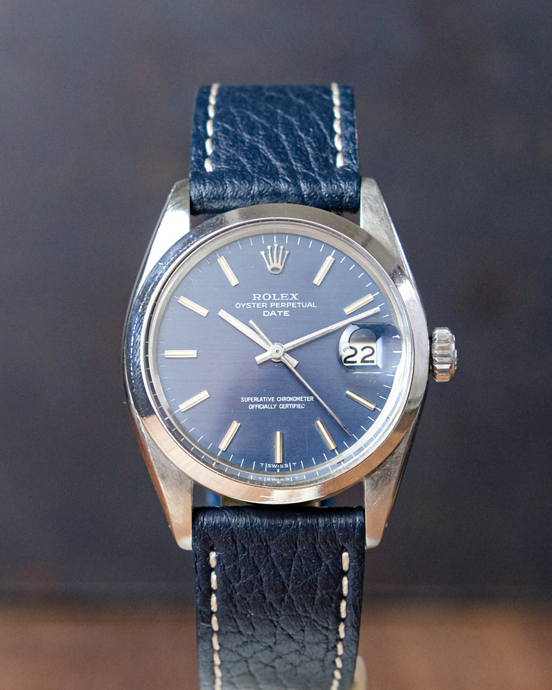 Rolex Date reference 1500 Shantung Blue 1967