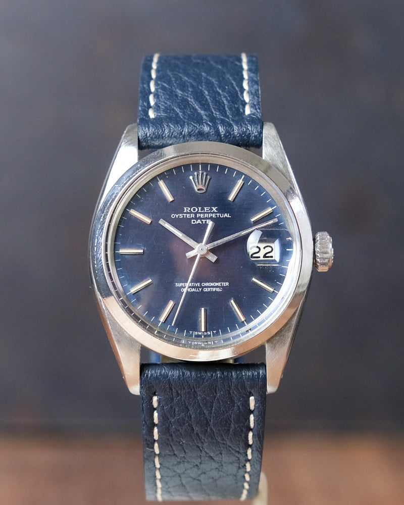 Rolex Date reference 1500 Shantung Blue 1967