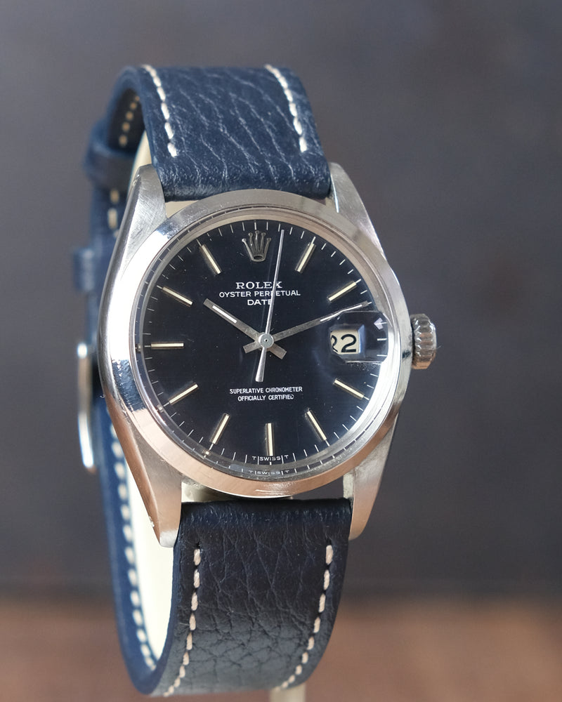 Rolex Date reference 1500 Shantung Blue 1967