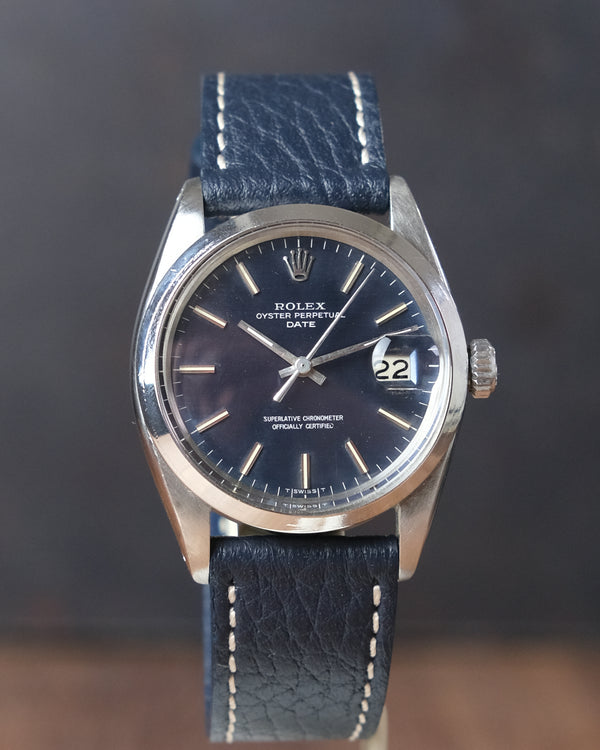 Rolex Date reference 1500 Shantung Blue 1967