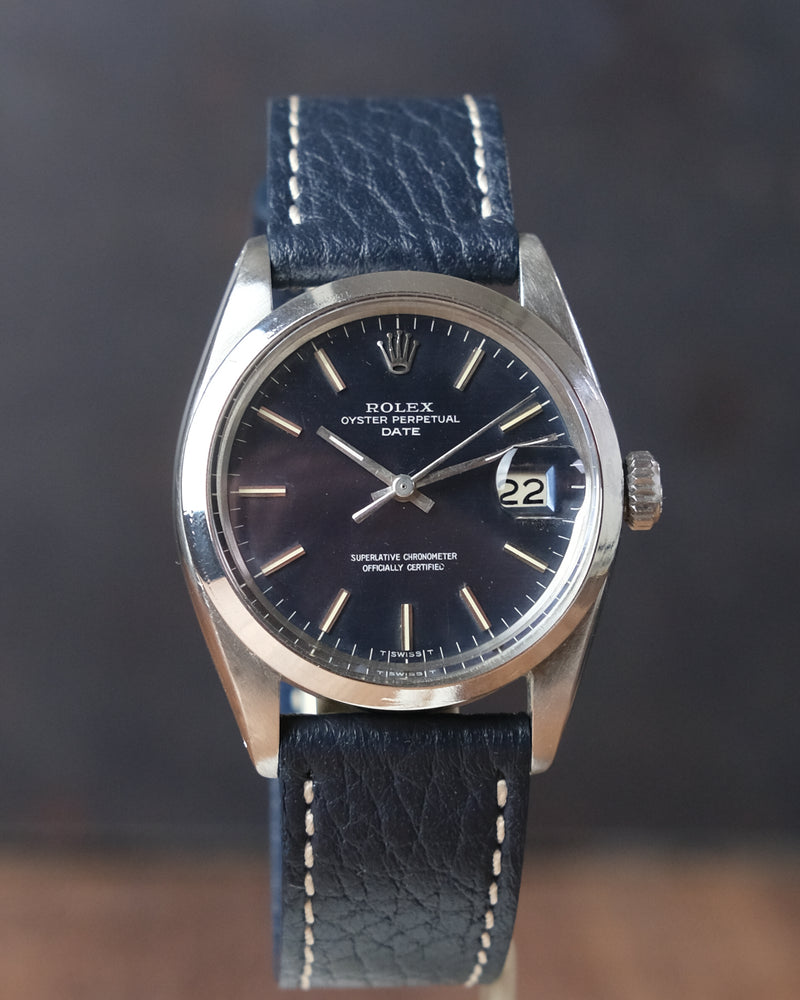 Rolex Date reference 1500 Shantung Blue 1967