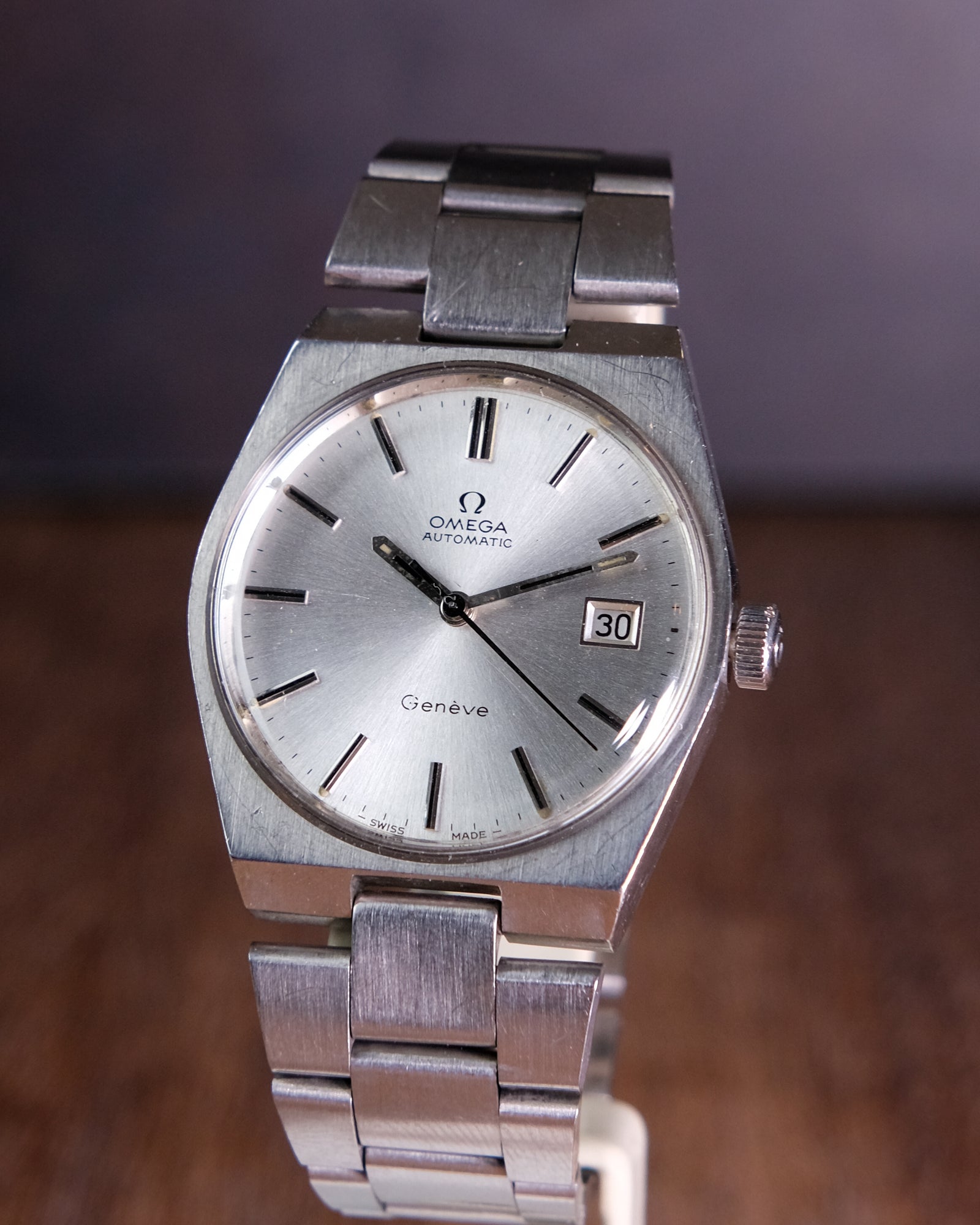 Omega Geneve integrated bracelet Ref 166099 – Perpetual Watch