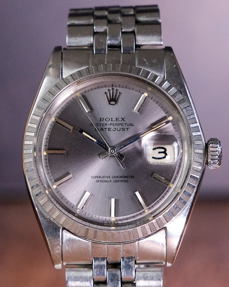 Rolex oyster perpetual datejust 1603 LAVANDER dial with rolex box