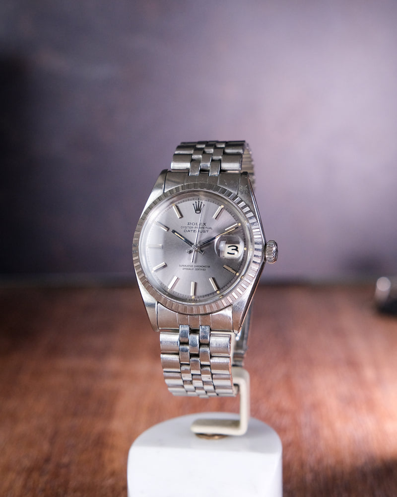 Rolex oyster perpetual datejust 1603 LAVANDER dial with rolex box