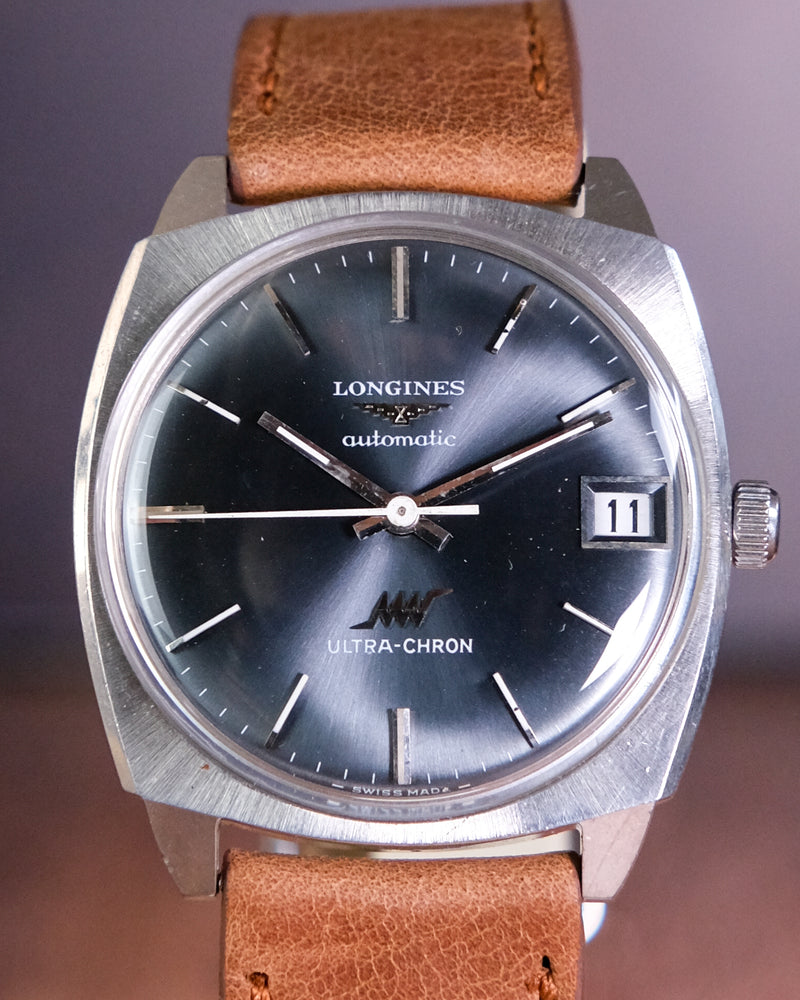 Longines Ultra Chron Cal 431 monoshell case Teal dial