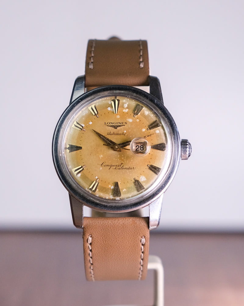 Longines Conquest Admiral Calendar ref 9004 Pumpkin Patina from 1957