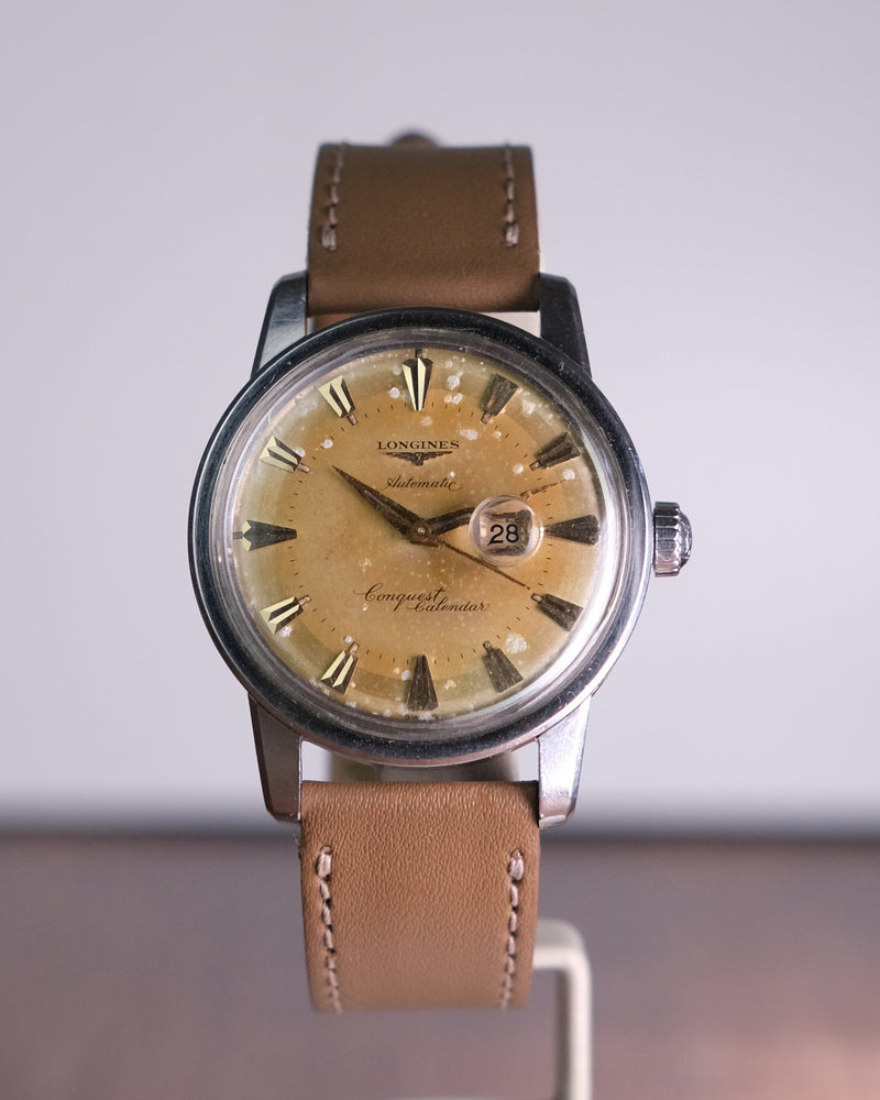 Longines Conquest Admiral Calendar ref 9004 Pumpkin Patina from 1957