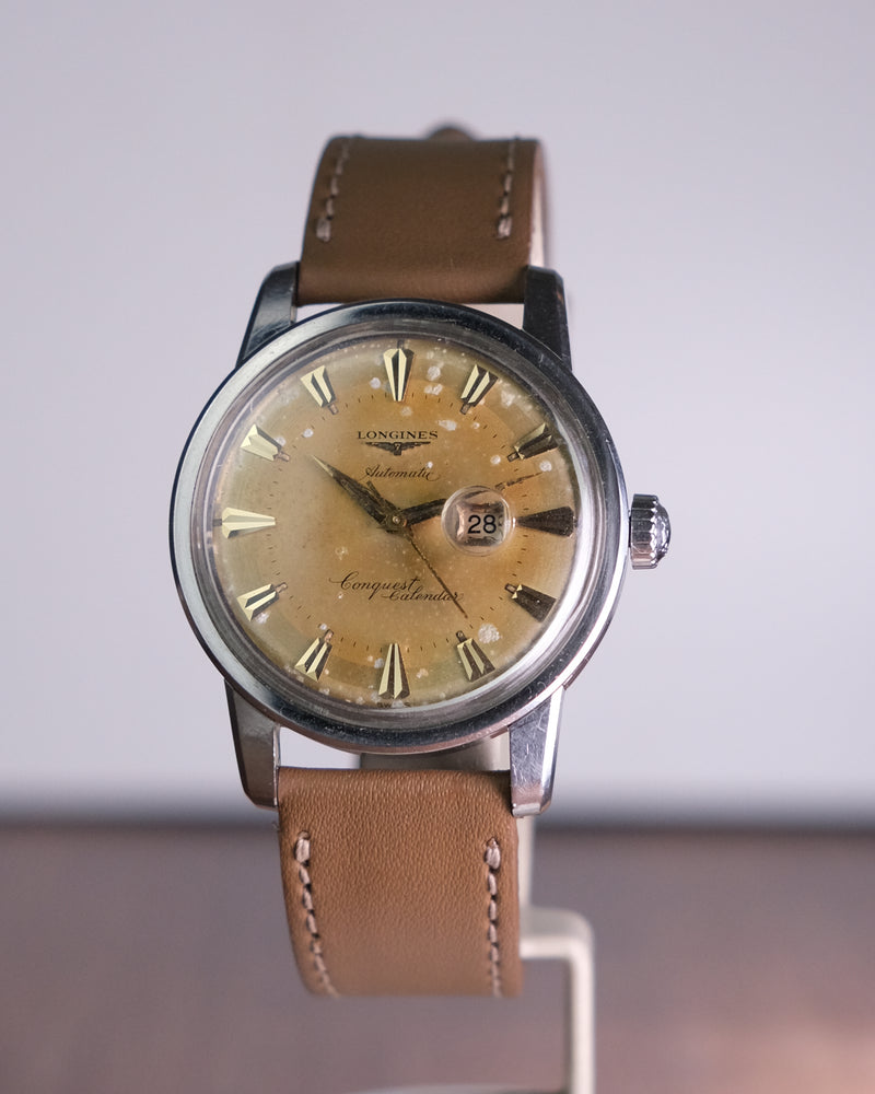 Longines Conquest Admiral Calendar ref 9004 Pumpkin Patina from 1957