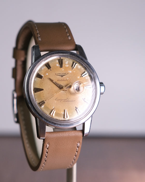 Longines Conquest Admiral Calendar ref 9004 Pumpkin Patina from 1957