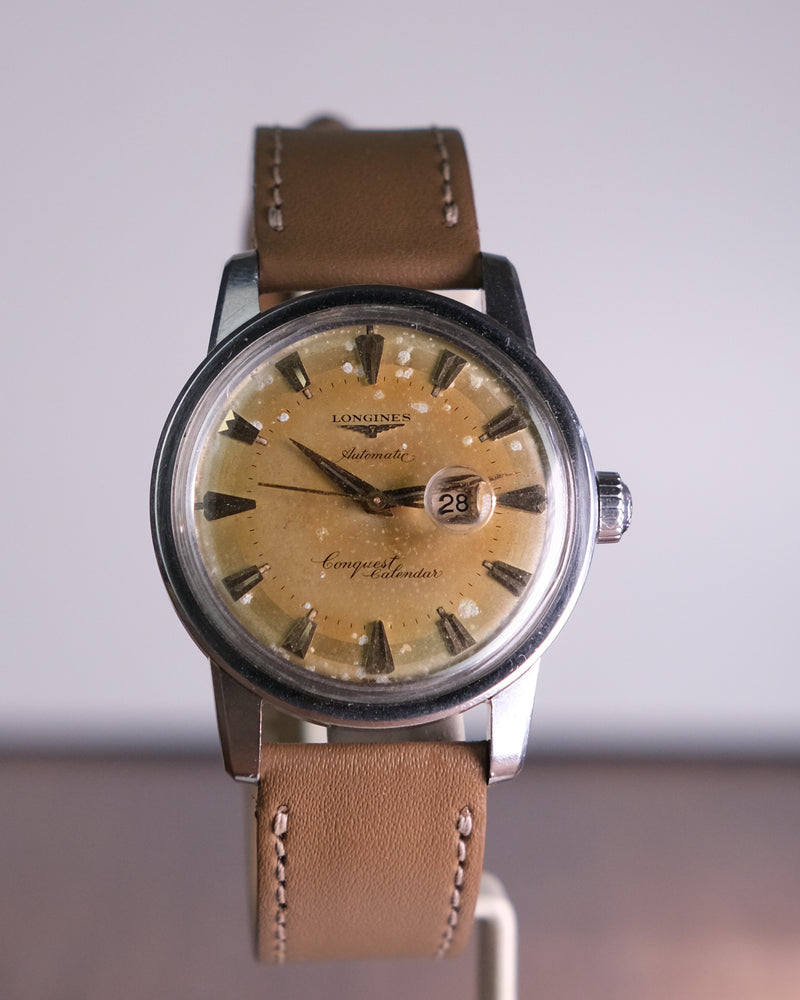 Longines Conquest Admiral Calendar ref 9004 Pumpkin Patina from 1957