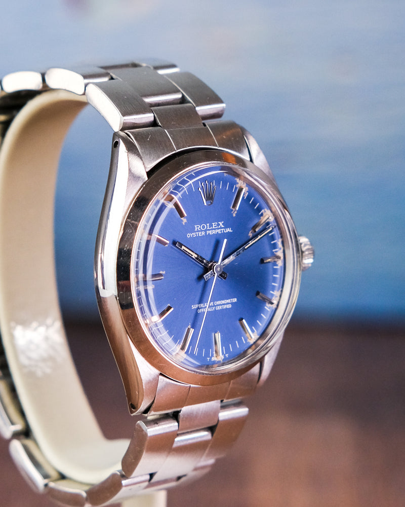 Rolex 1002 Oyster perpetual With Blue Dial