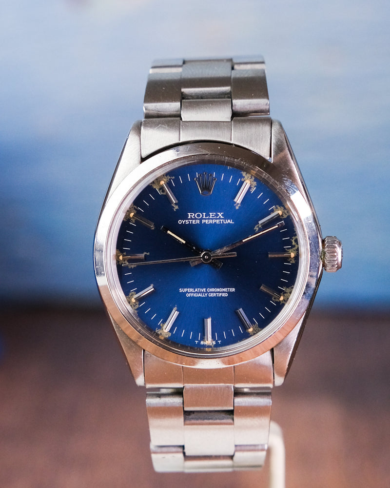 Rolex 1002 Oyster perpetual With Blue Dial