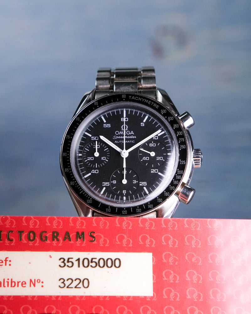 Omega speedmaster reduced 351050 With box and papers ( OMEGA SERVICE PRESENT)