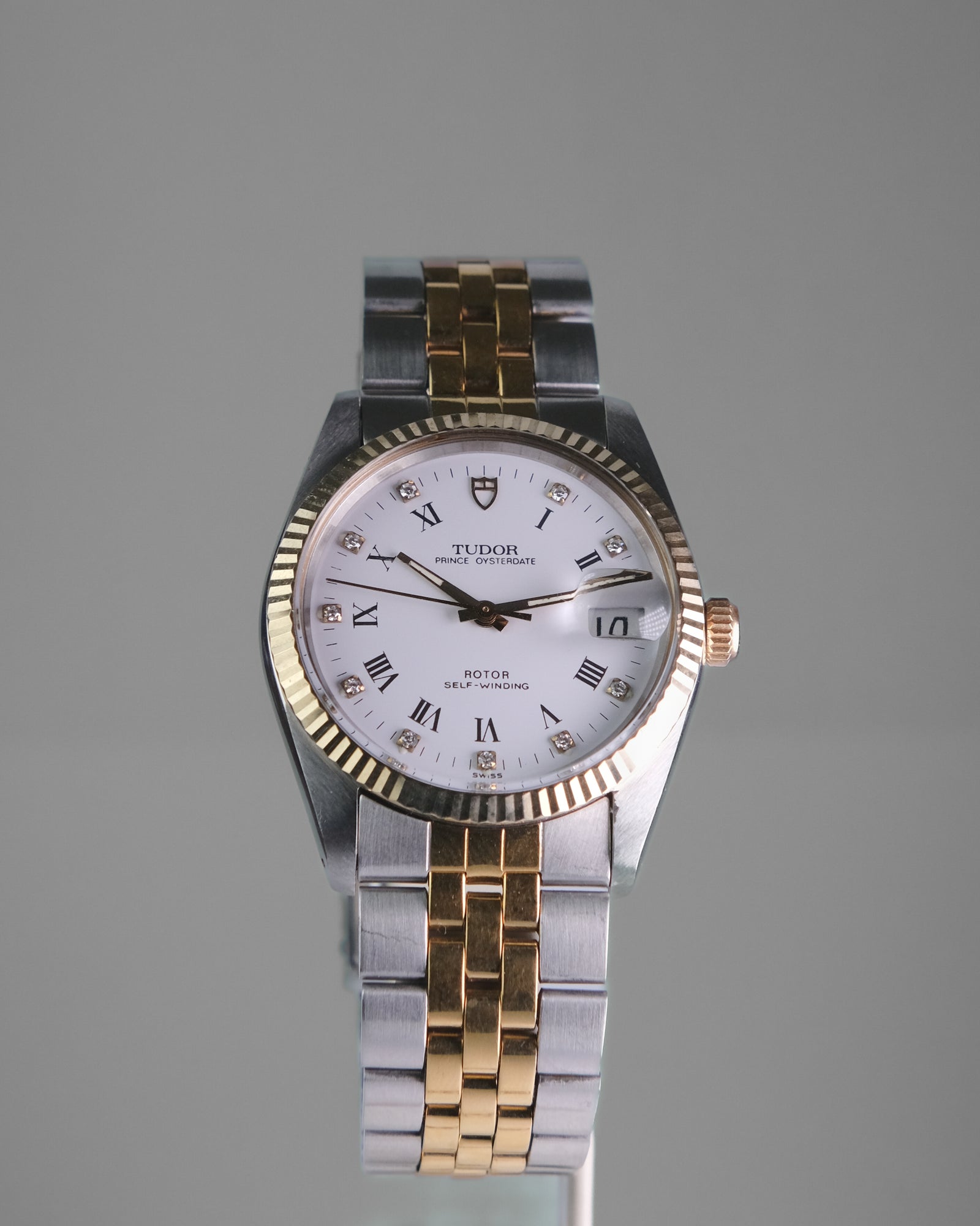 Tudor prince Oysterdate 2 tone Diamond Set Dial – Perpetual Watch