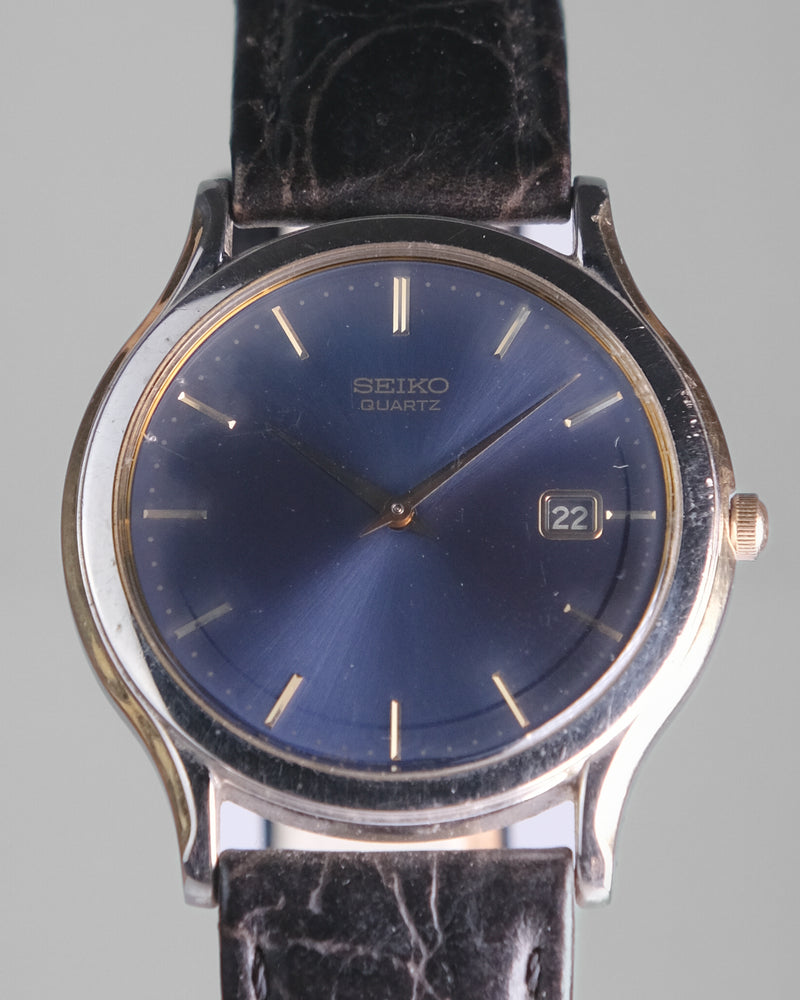 Seiko dresswatch 1990's Blue dial with sticker on the back Perpetual Watch Lover (PWL) Seiko dresswatch 1990's Blue dial with sticker on the back Perpetual Watch Lover (PWL)