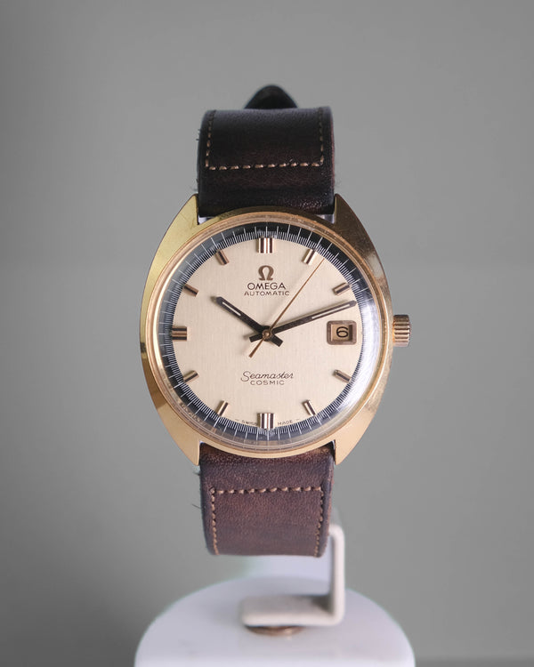 Omega Seamaster Cosmic Gold cap Black details Mint