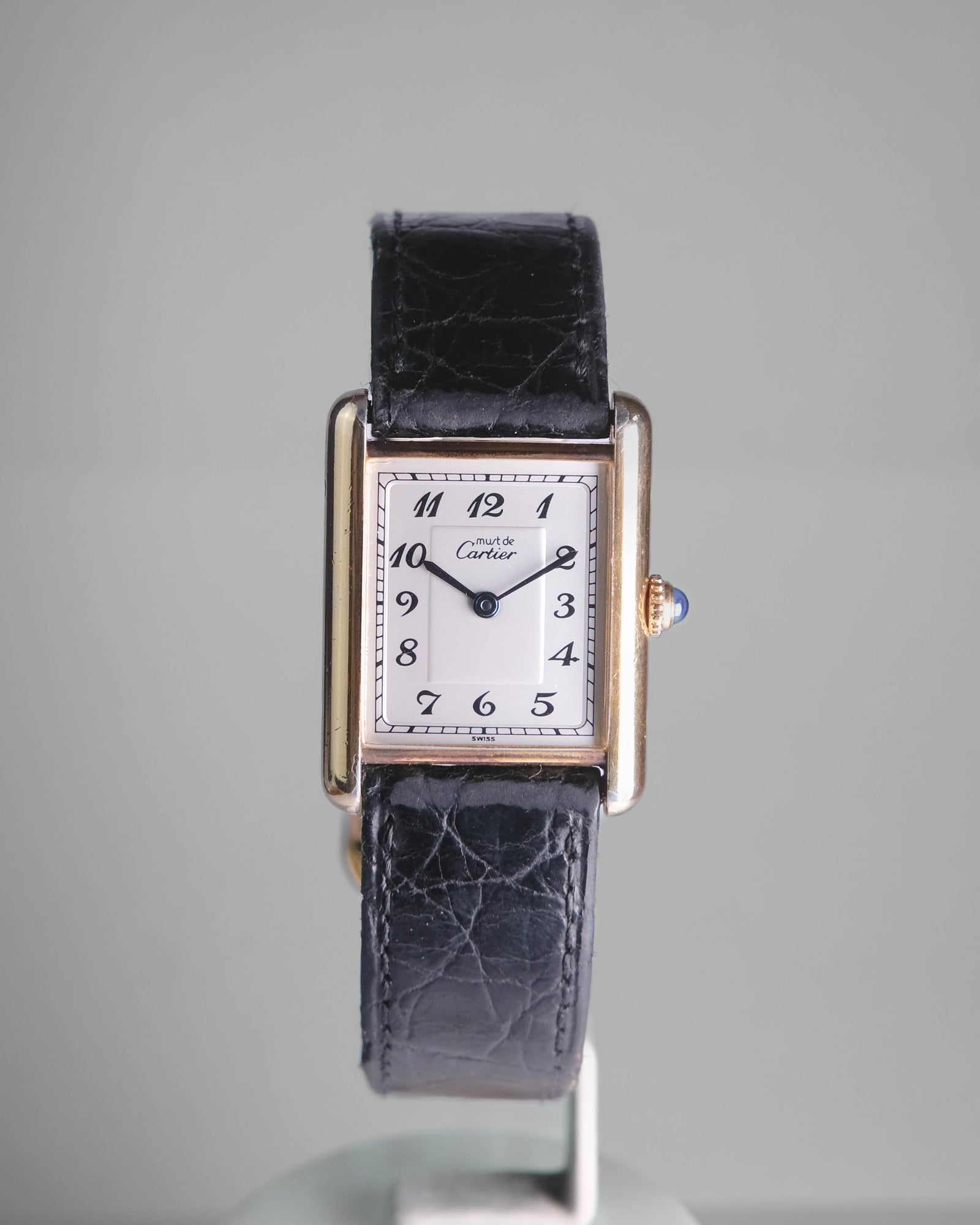 Cartier マスト ドゥ カルティエ クロコダイル CARTIER マストタンク 腕時計 シルバー925/クロコダイル ボーイズ 中古