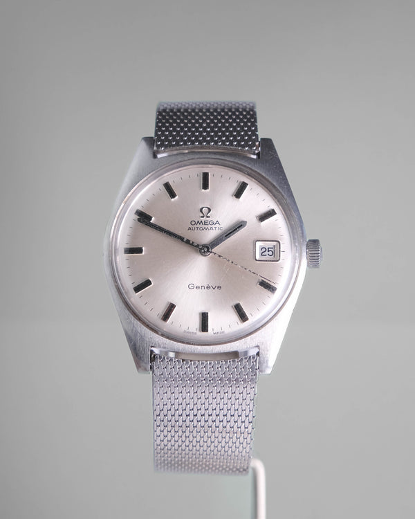 Omega Automatic Vintage on mesh bracelet