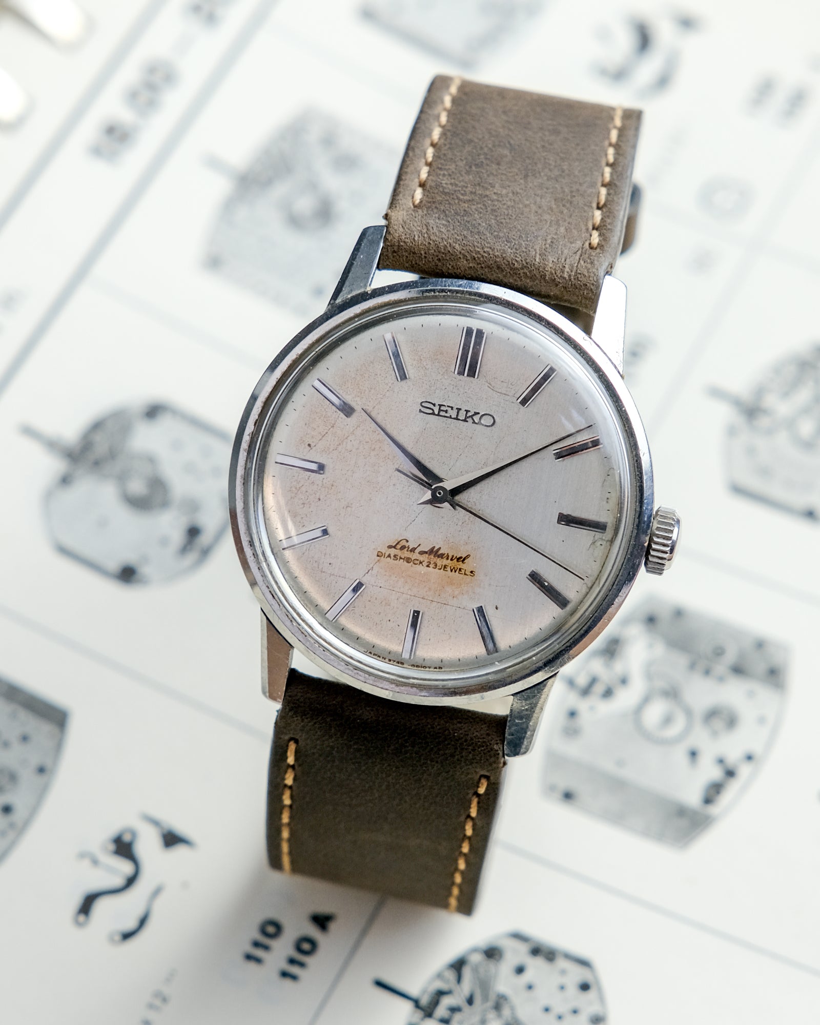 Seiko Lord Marvel 5740-0010 Seahorse Patina – Perpetual Watch