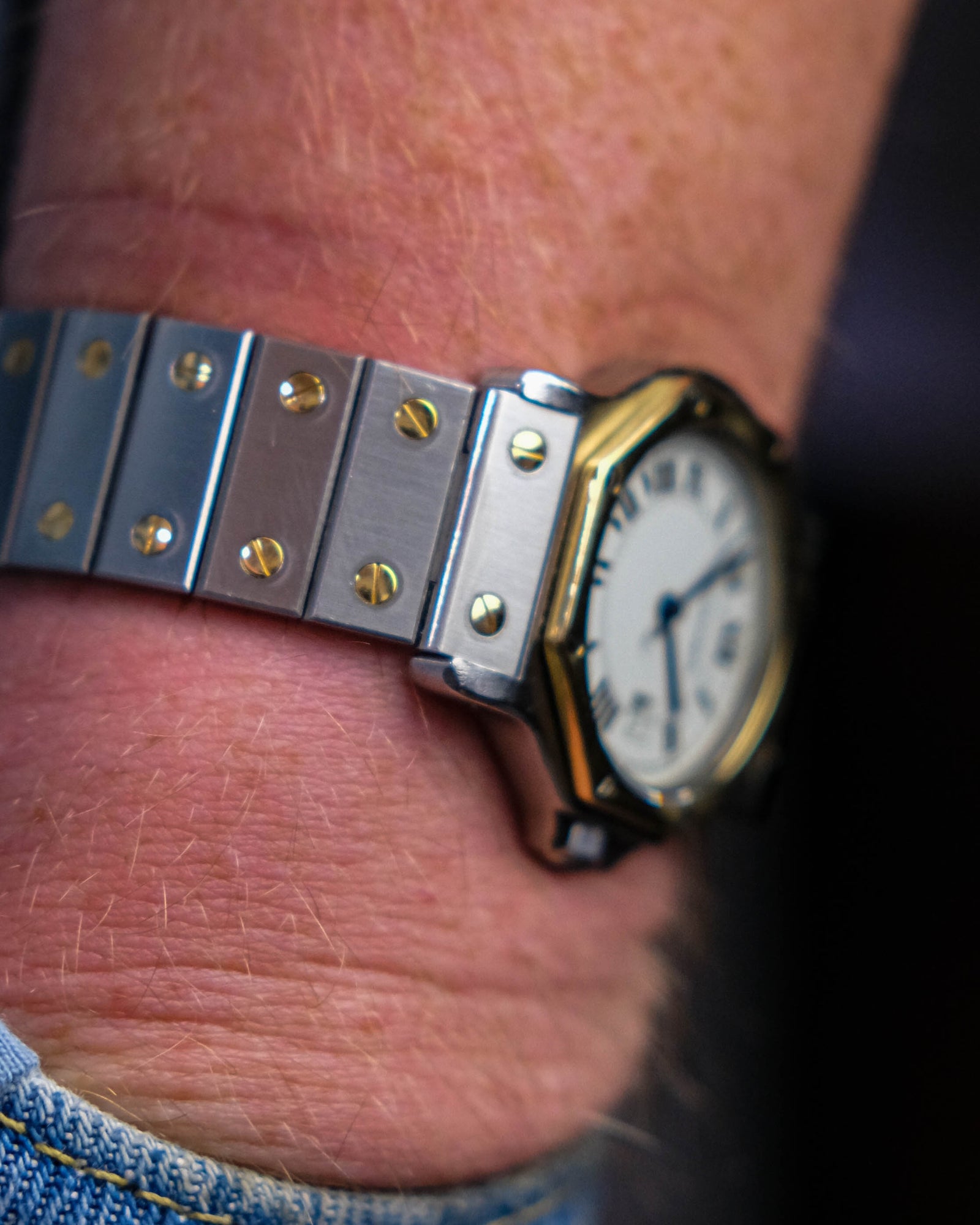 Cartier octagon Ref 2966 2 tone Craqlue MK3 – Perpetual Watch