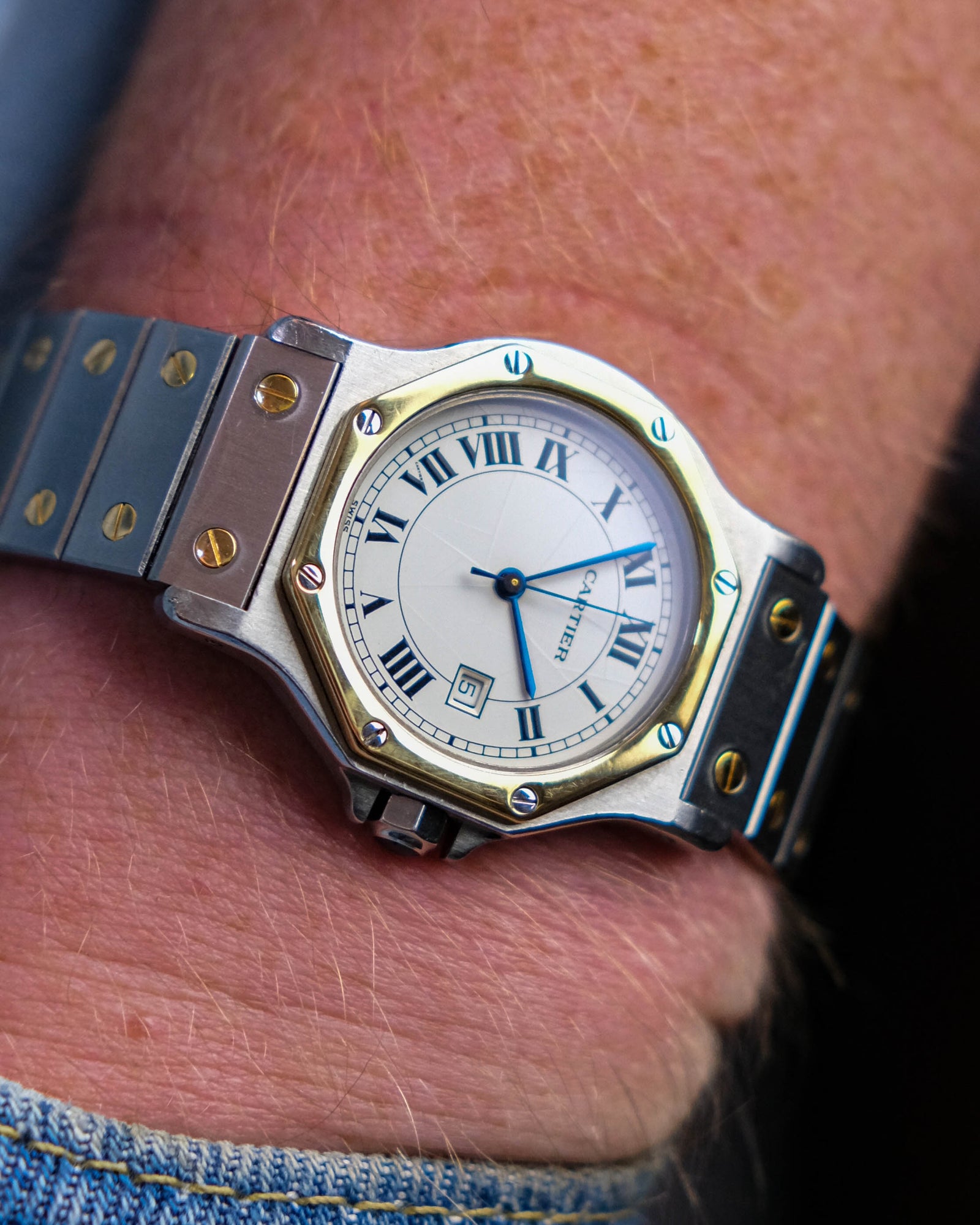 Cartier octagon Ref 2966 2 tone Craqlue MK3 – Perpetual Watch