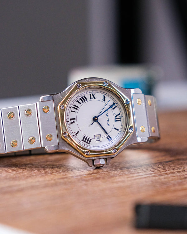 Cartier octagon Ref 2966 2 tone Craqlue MK3