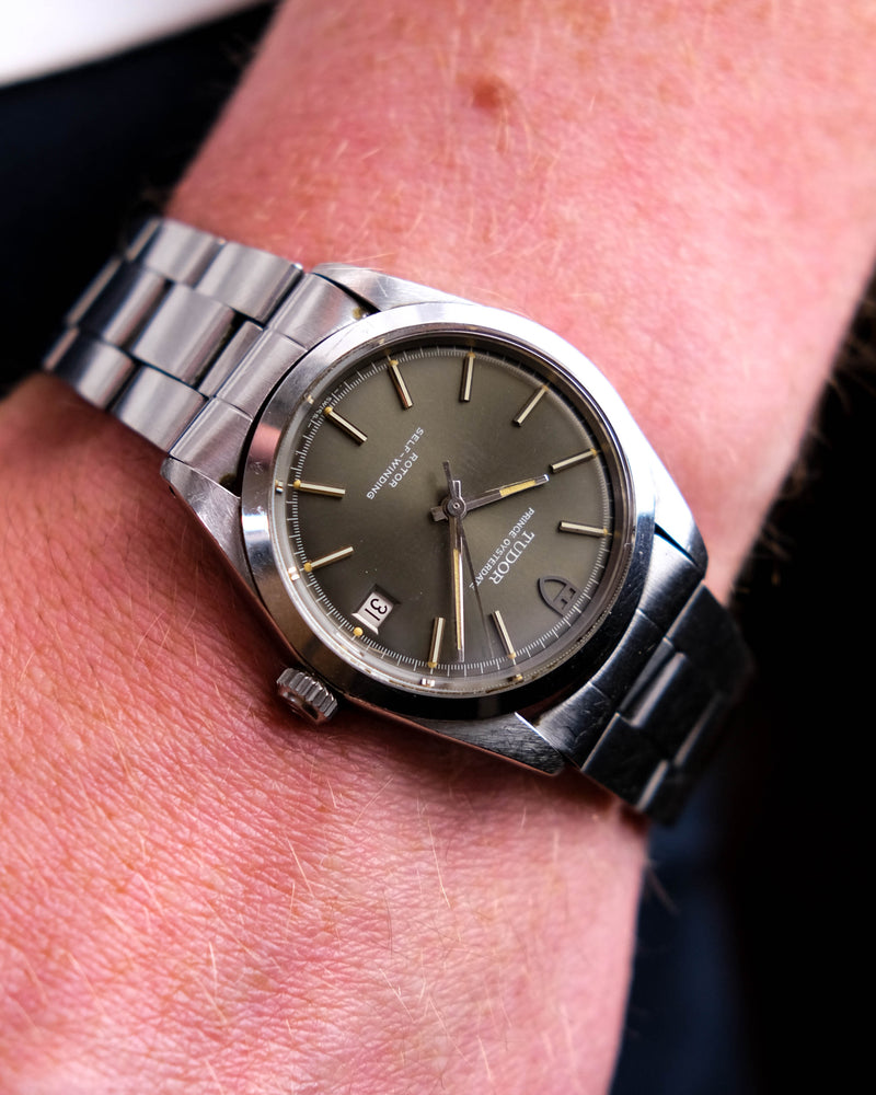 Tudor 7909 oyster prince from 1977 on folded oyster TAUPE dial
