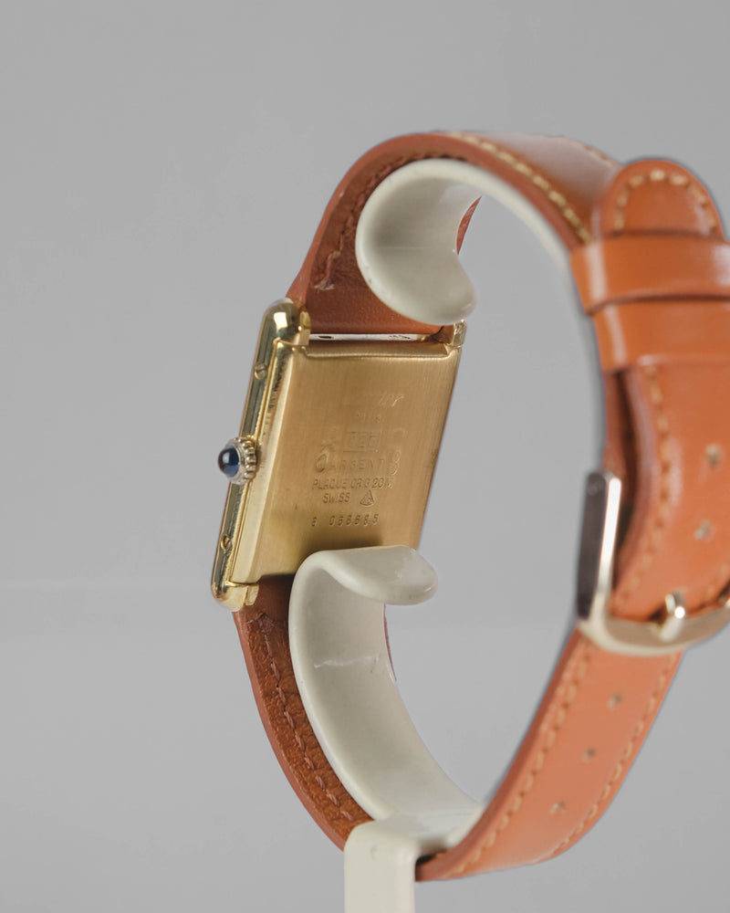Cartier Must de Tank lemon dial mechanique