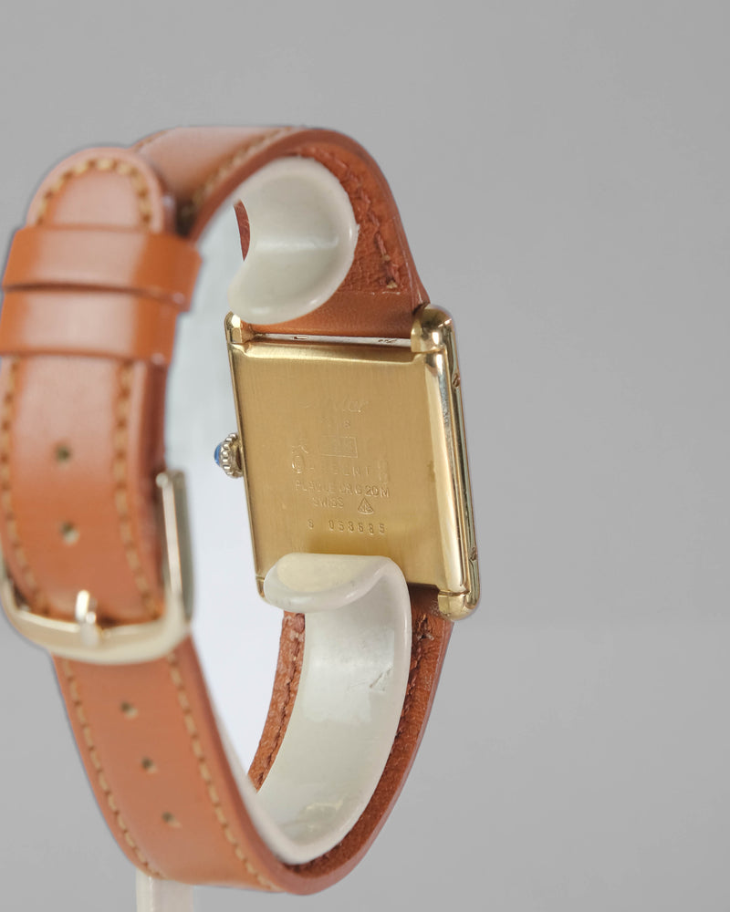Cartier Must de Tank lemon dial mechanique