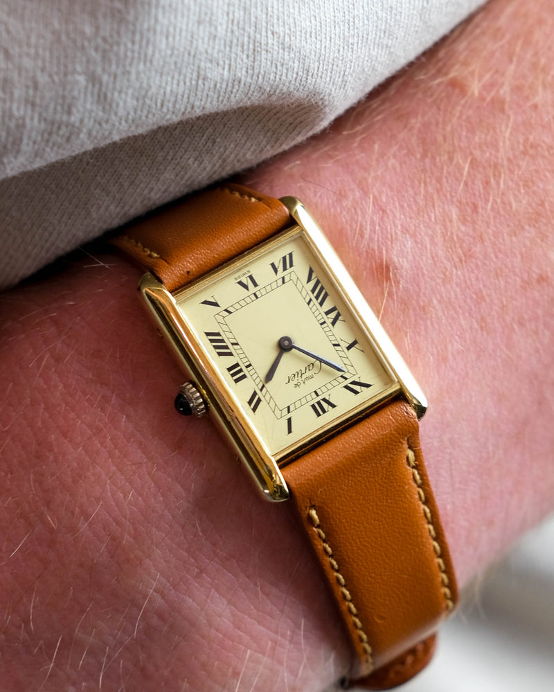 Cartier Must de Tank lemon dial mechanique