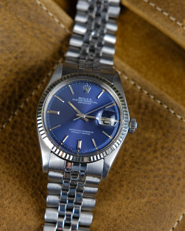 Rolex Datejust reference 1601 with Rare Blue sigma dial