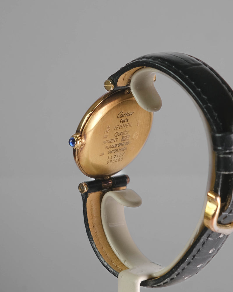 Cartier vermeil LM 30mm Lemon dial Quartz