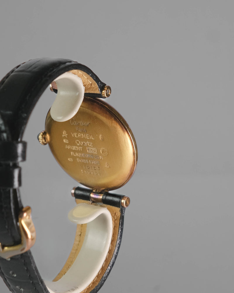 Cartier vermeil LM 30mm Lemon dial Quartz