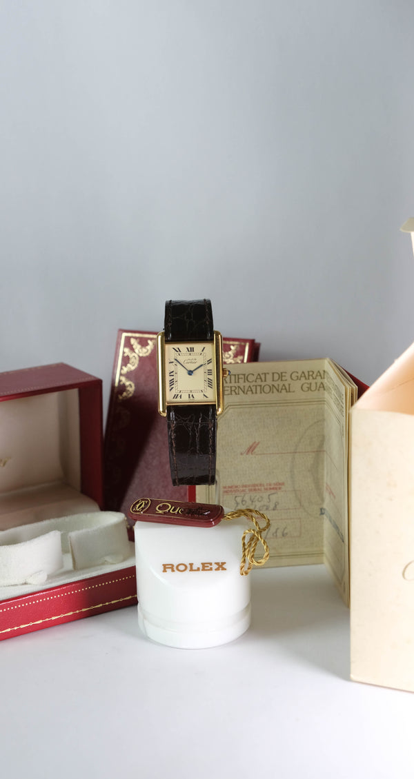 Cartier tank Lemon FULL SET NEARLY UNWORN