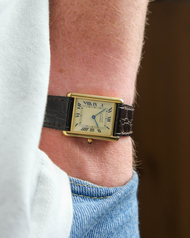 Cartier tank Lemon FULL SET NEARLY UNWORN
