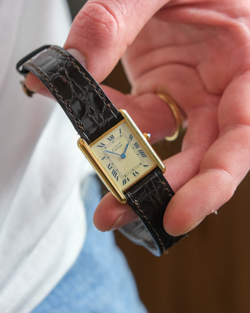 Cartier tank Lemon FULL SET NEARLY UNWORN