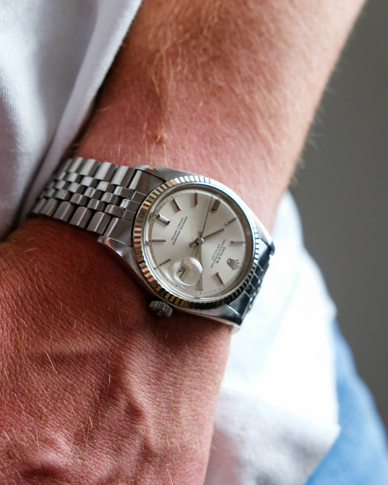Rolex Datejust 1601 no lume from 1973