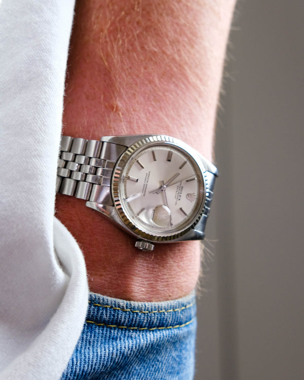 Rolex Datejust 1601 no lume from 1973