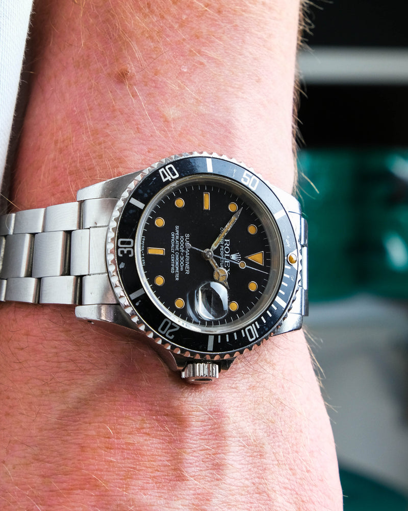 Rolex submariner 16800 Creamy lume