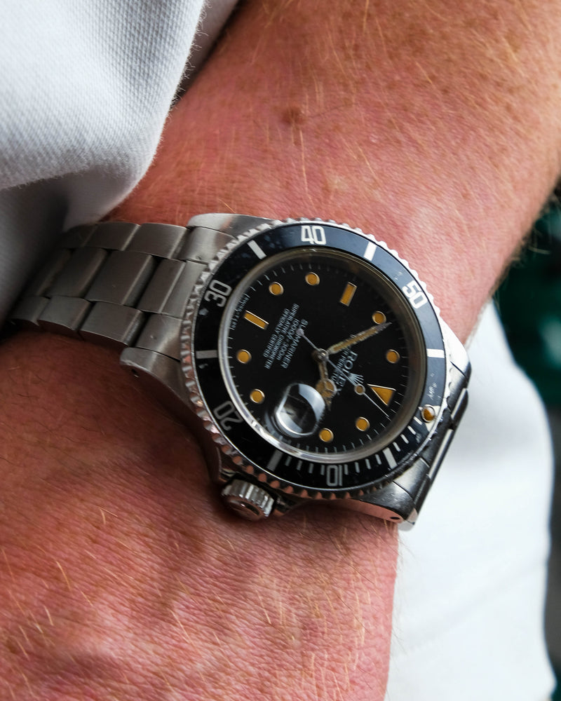 Rolex submariner 16800 Creamy lume