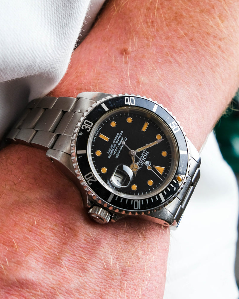 Rolex submariner 16800 Creamy lume