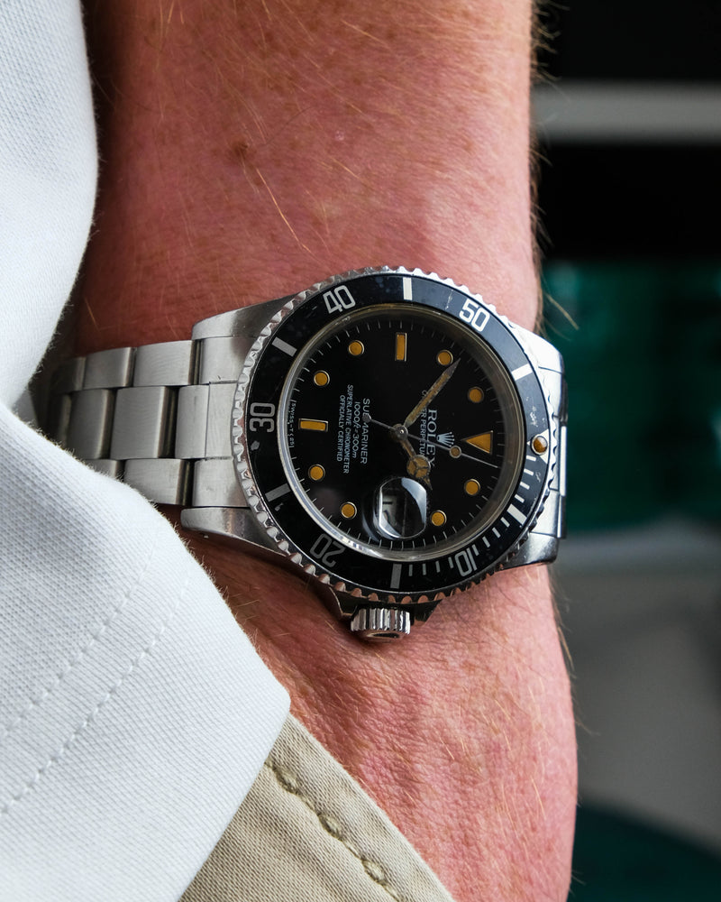 Rolex submariner 16800 Creamy lume