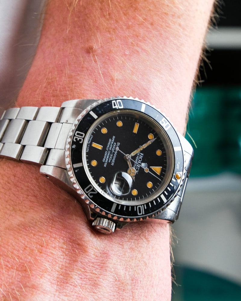 Rolex submariner 16800 Creamy lume