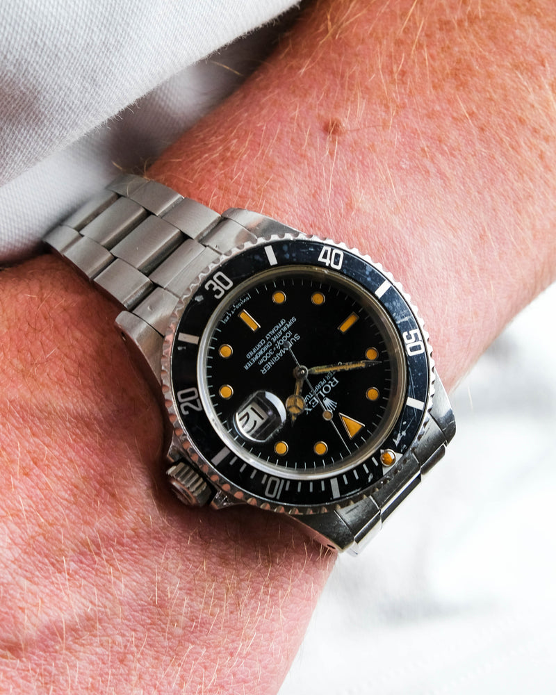 Rolex submariner 16800 Creamy lume